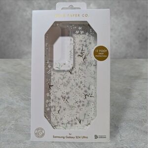 Rifle Paper Co. Case for Samsung Galaxy S24 Ultra - Clear Petite Fleurs - A2